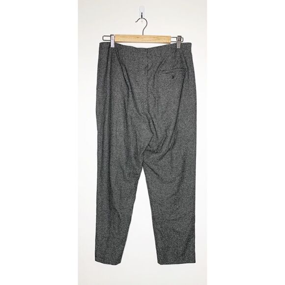 Aritzia Wilfred Allant Tweed Pleated Trouser Gray Size 10 High Rise Tapered crop - Picture 5 of 8